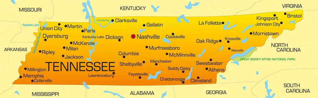 tennessee map