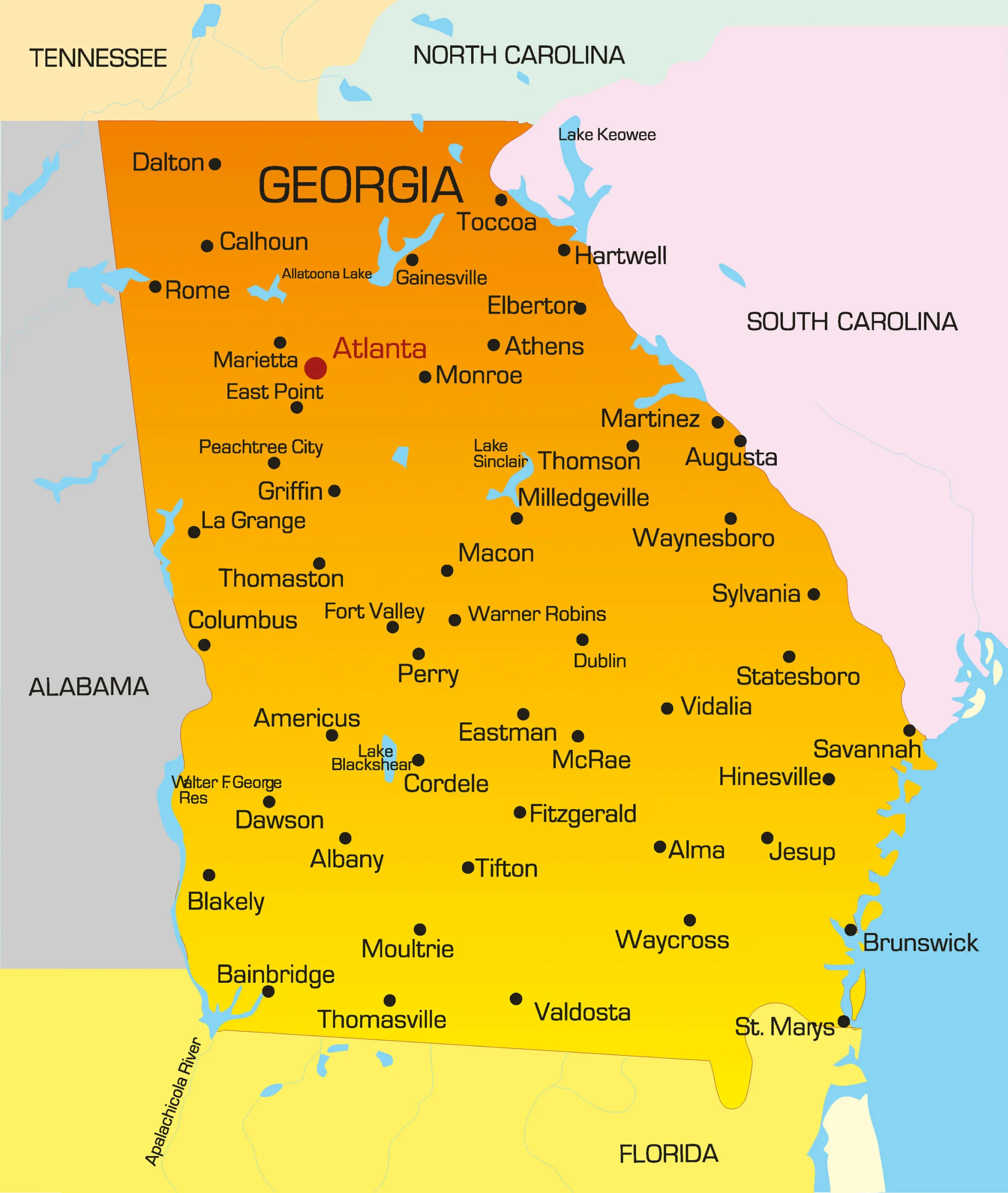 Georgia map