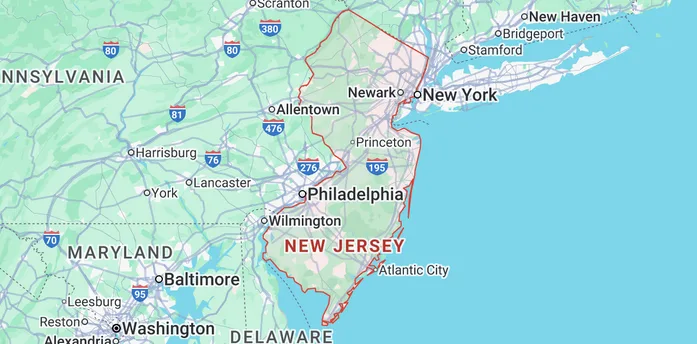 new jersey map