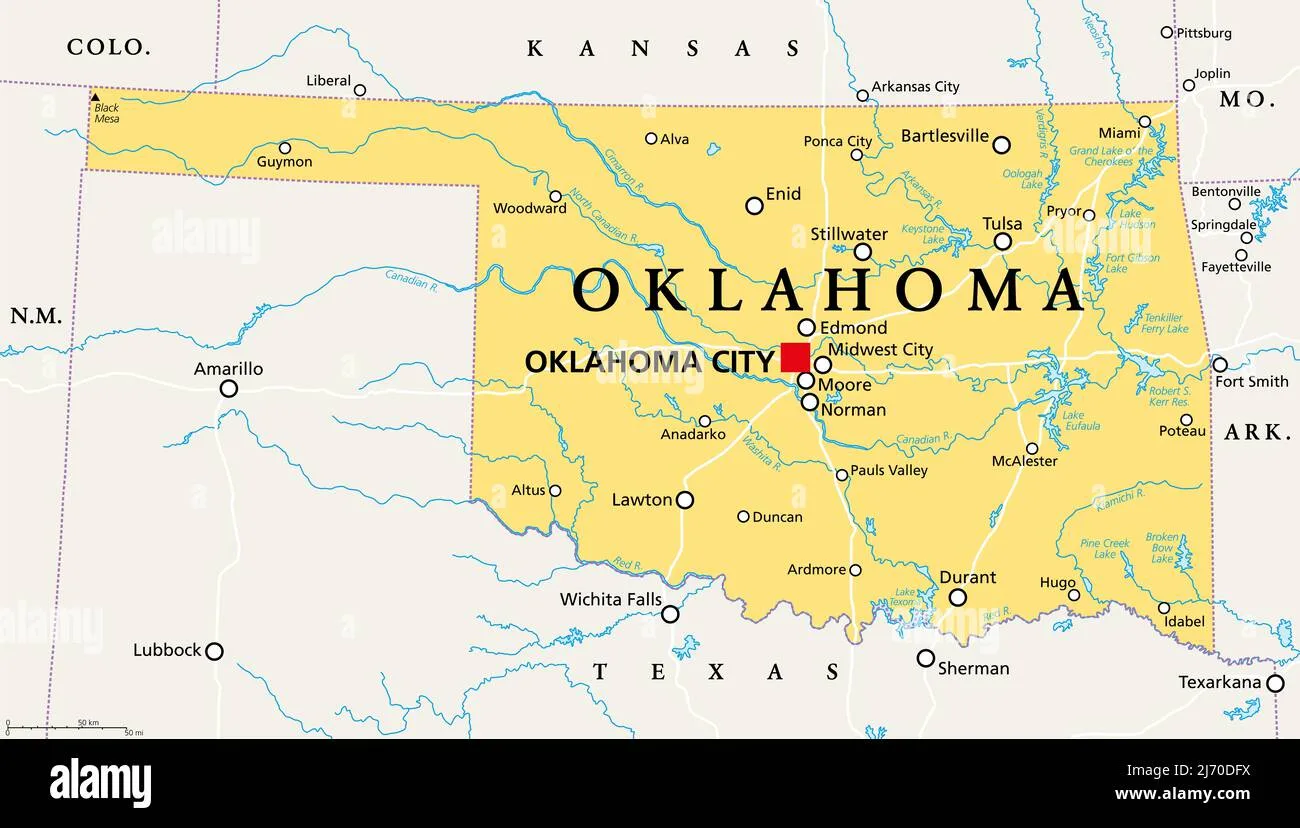 Oklahoma map